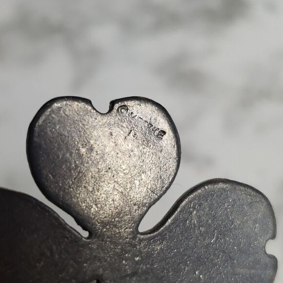 Vintage Metzke Sterling Silver Flower Necklace - Picture 6 of 8